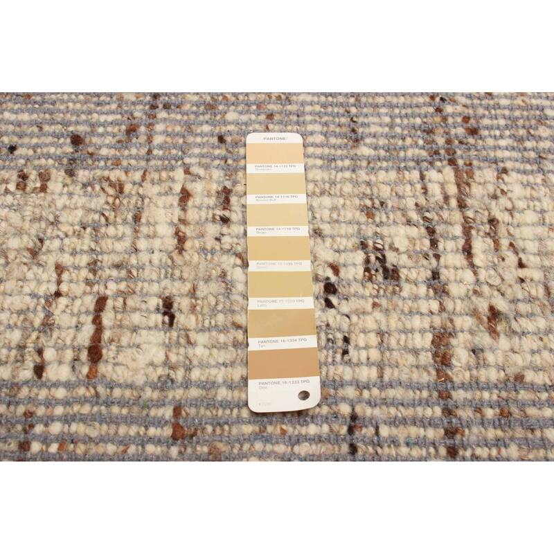 ECARPETGALLERY Braid weave Sienna Beige Wool Rug - 5'2 x 7'6