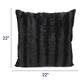 Cheer Collection Solid Color Faux Fur Throw Pillows (Set of 2)