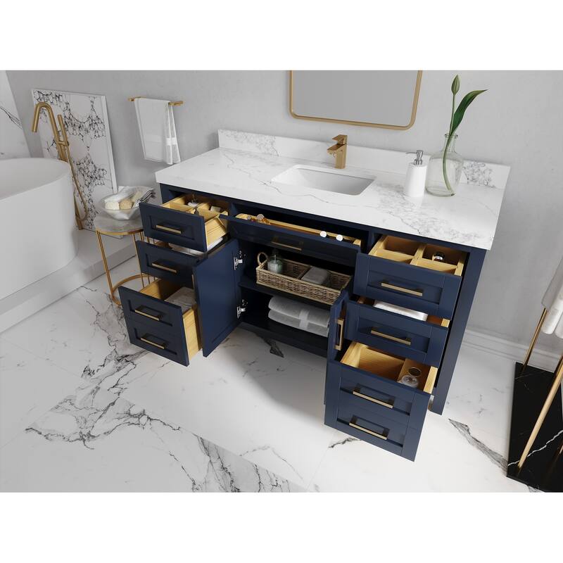 Willow Collections 60 in. W x 22 in. D Cambridge Single Sink Bathroom Vanity with Countertop