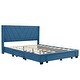 preview thumbnail 7 of 42, Queen Linen Upholstered Platform Bed with Storage Drawers & Headboard