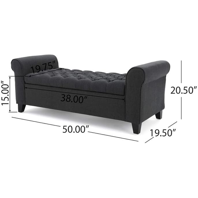 Modern Storage Bench with Arm