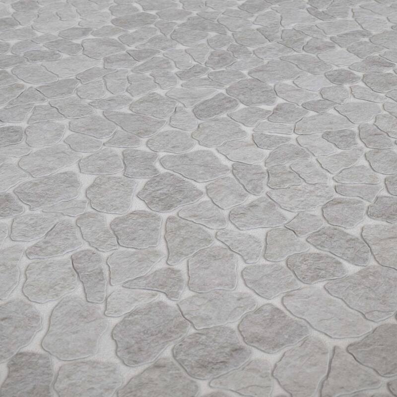 Cruz Bay Studio MKT3023 Full Eclectic - 18" x 18" Pebble and Rock - Ivory
