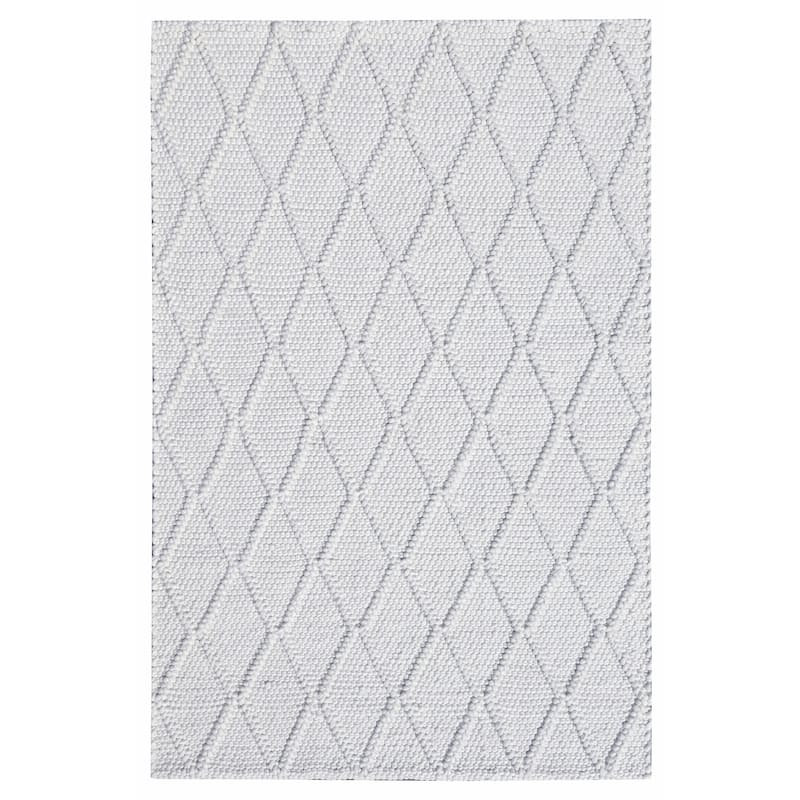 Domani Cloud Hand-Woven Wool Fresh White Area Rug - 7'6" x 9'6"