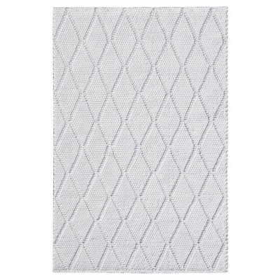 Domani Cloud Hand-Woven Wool Fresh White Area Rug
