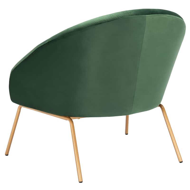 SAFAVIEH Made Glam Velvet Accent Chair - 32.3" W x 29.5" L x 30" H - 32Wx30Dx30H