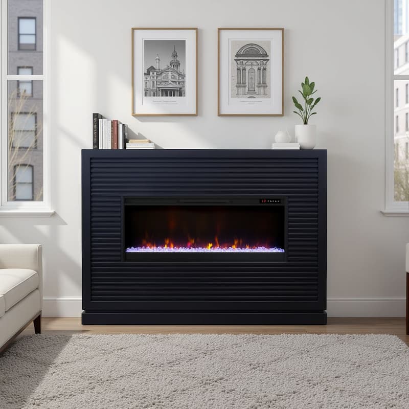 Bridgevine Home Riviera 64 inch Fireplace Mantel, Minimal Assembly
