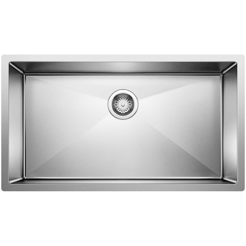 Blanco Precision Single Basin Stainless Steel Kitchen Sink 32" x 18"