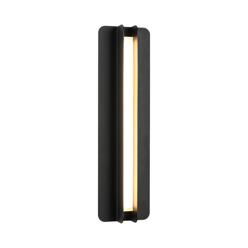 Modern Black Outdoor Wall Lights Linear Dimmable LED Wall Sconce Lights