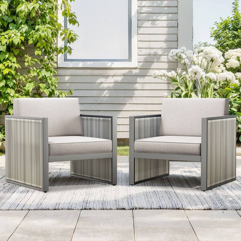 Outdoor Wicker Rattan Arm Chair with Cushion