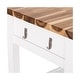 preview thumbnail 4 of 5, Seville Classics Acacia Top Kitchen Cart