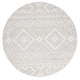 preview thumbnail 24 of 28, SAFAVIEH Handmade Metro Baiba Boho Moroccan Wool Rug 6' Round - Grey/Ivory - Round