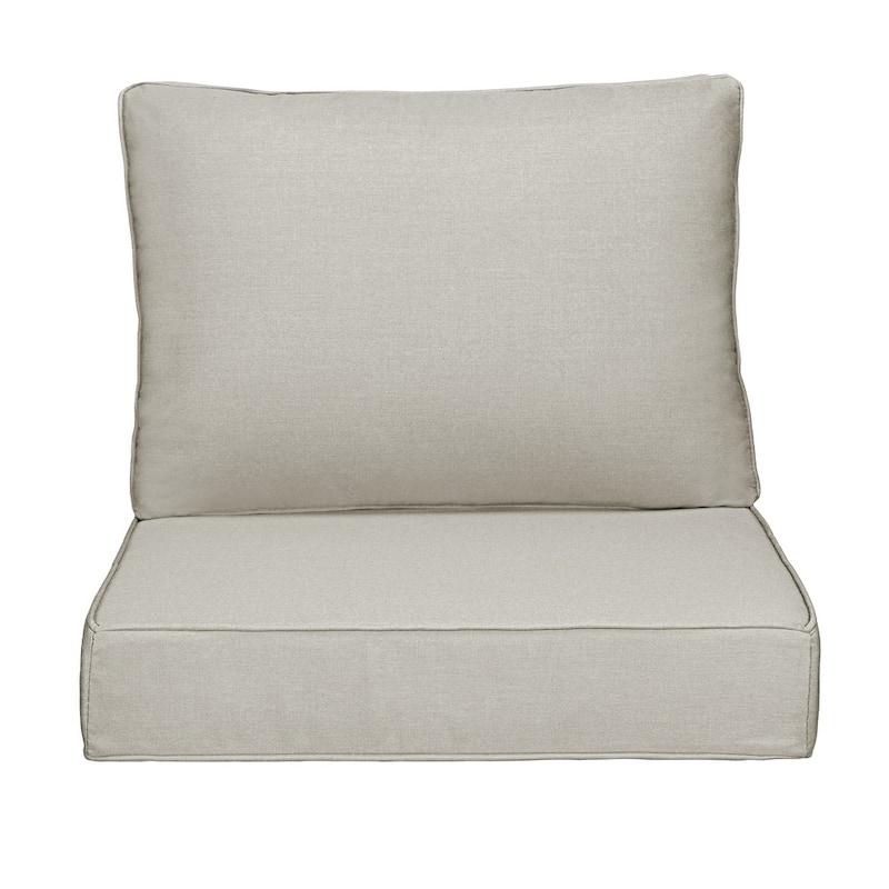 Sunbrella Outdoor Cushions, Outdoor Deep Seat Cushions Set for Chairs - 23" W x 24.5" D