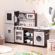 preview thumbnail 2 of 9, Costway Kids Kitchen Playset with Realistic Lights & Sounds Ice Maker - Coffee - See Details
