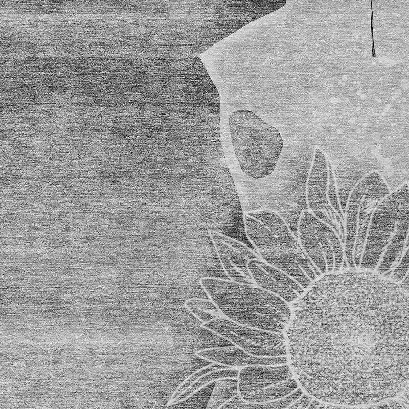 HomeRoots Floral Transitional Rectangle Outdoor Rug