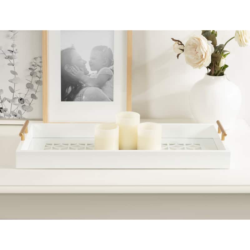 Kate and Laurel Caspen Rectangle Decorative Tray