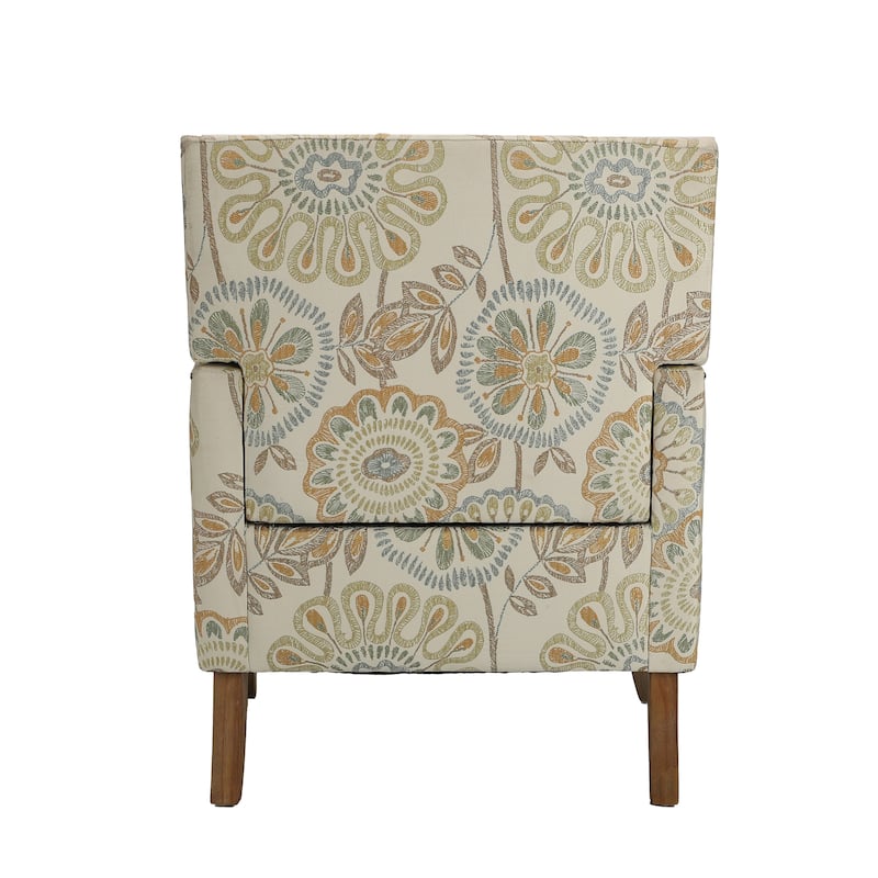 Modern 28.54" Upholstered Accent Chair with Solid Wood Frame and Nailheads for Living Room