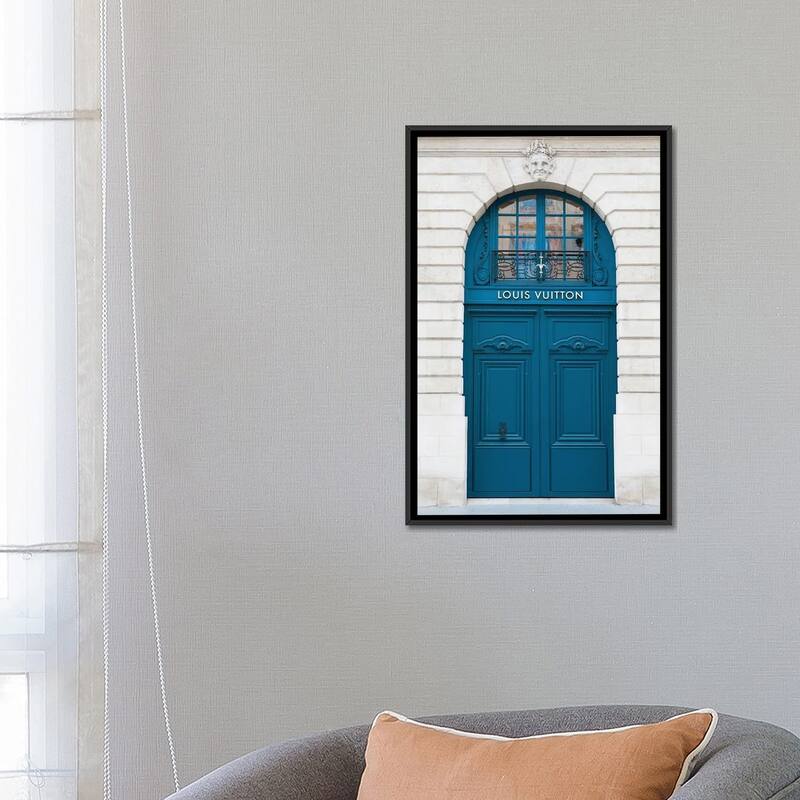 iCanvas "Louis Vuitton Door Paris Vendome" by Karen Mandau Framed Canvas Print