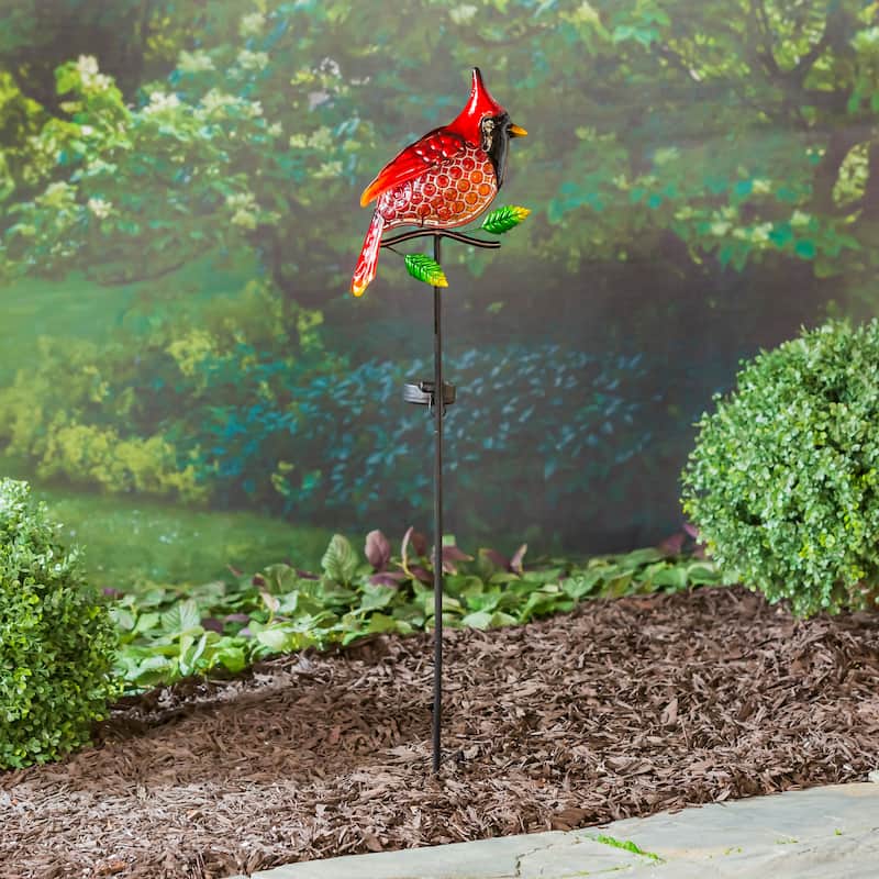 Cardinal 36 in. Solar Garden Stake