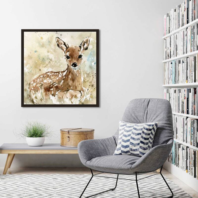 "Fawn In Spring" by Carol Robinson Print on Floating Canvas