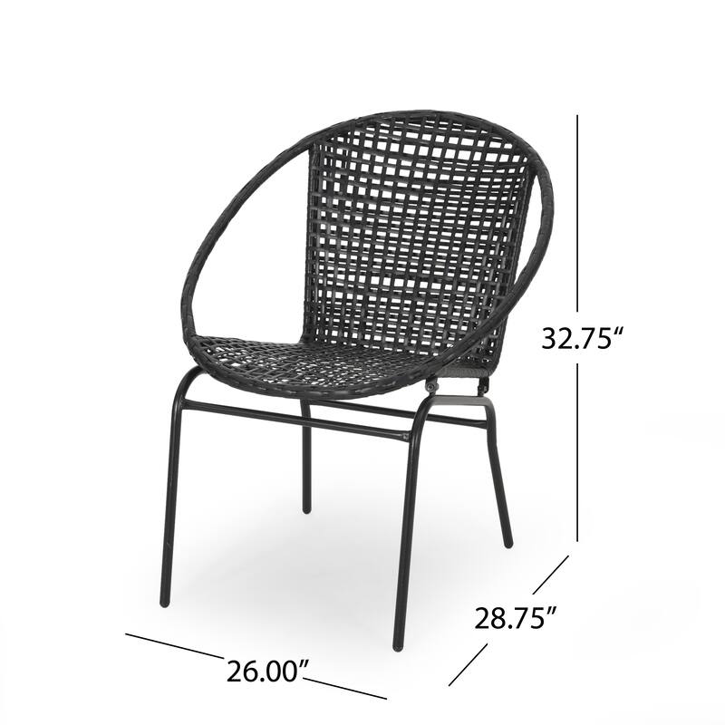 Java Outdoor 2-seater Wicker Chat Set by Christopher Knight Home