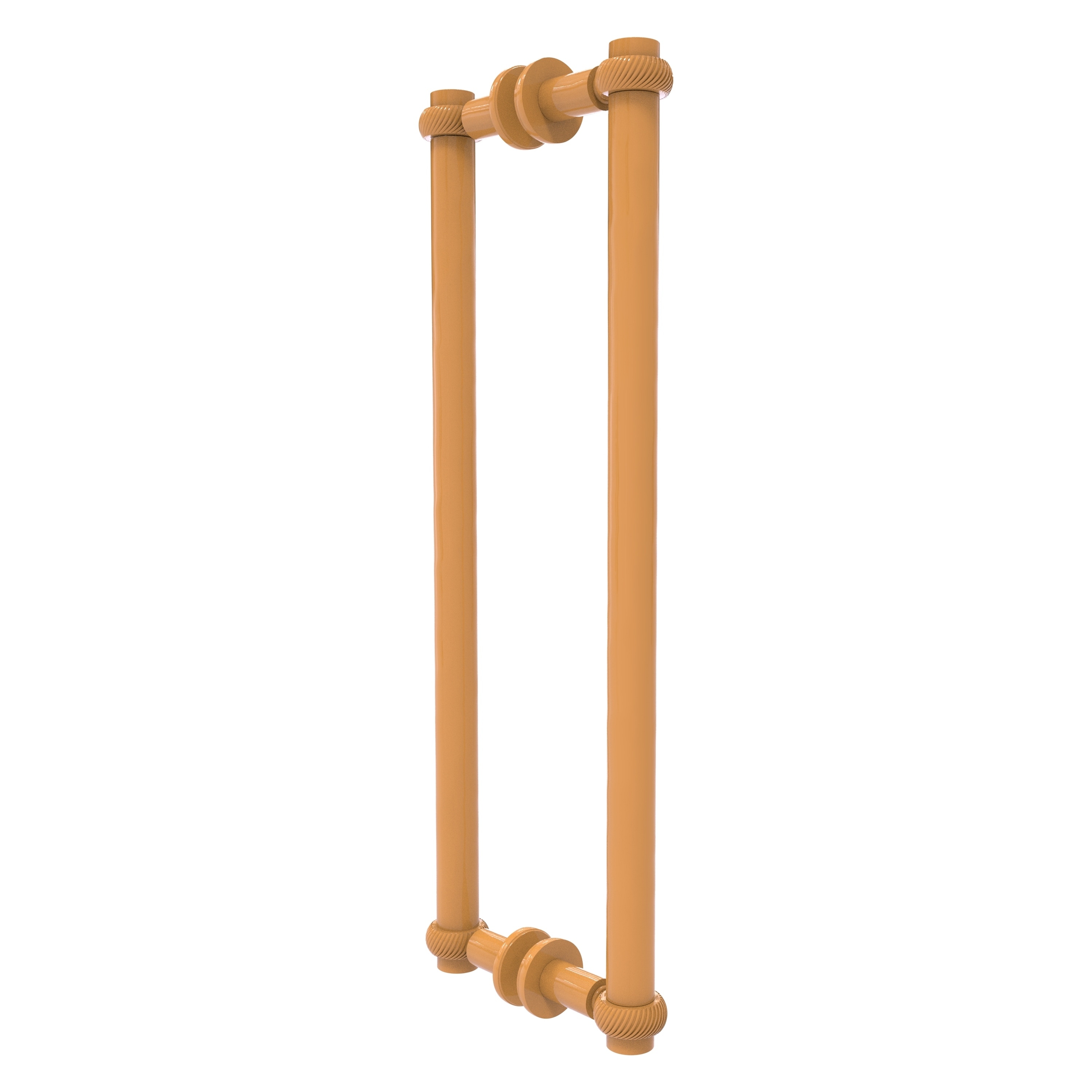 Allied Brass Contemporary 12 Inch Back to Back Shower Door Pull with Twisted Accent
