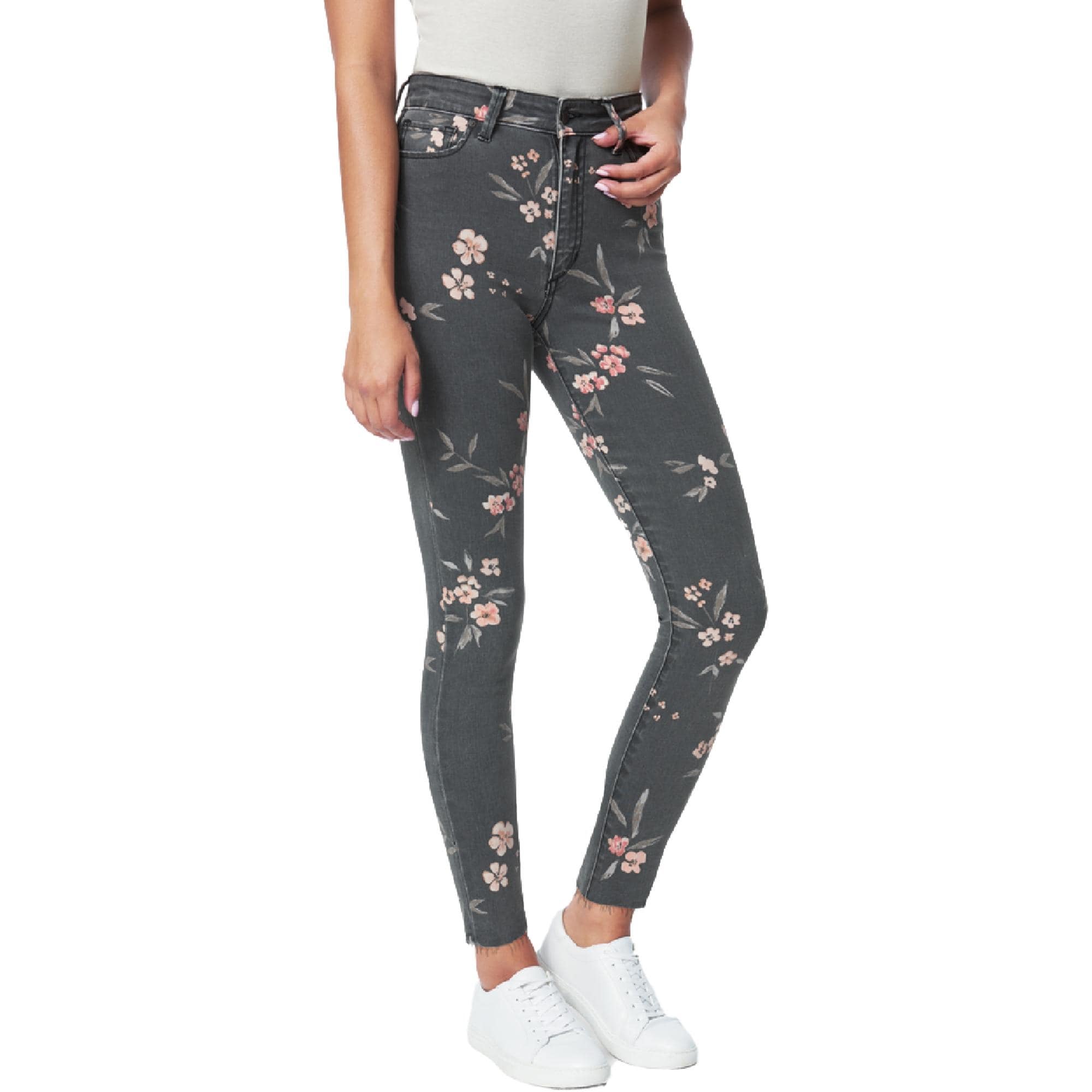 floral print jeans womens