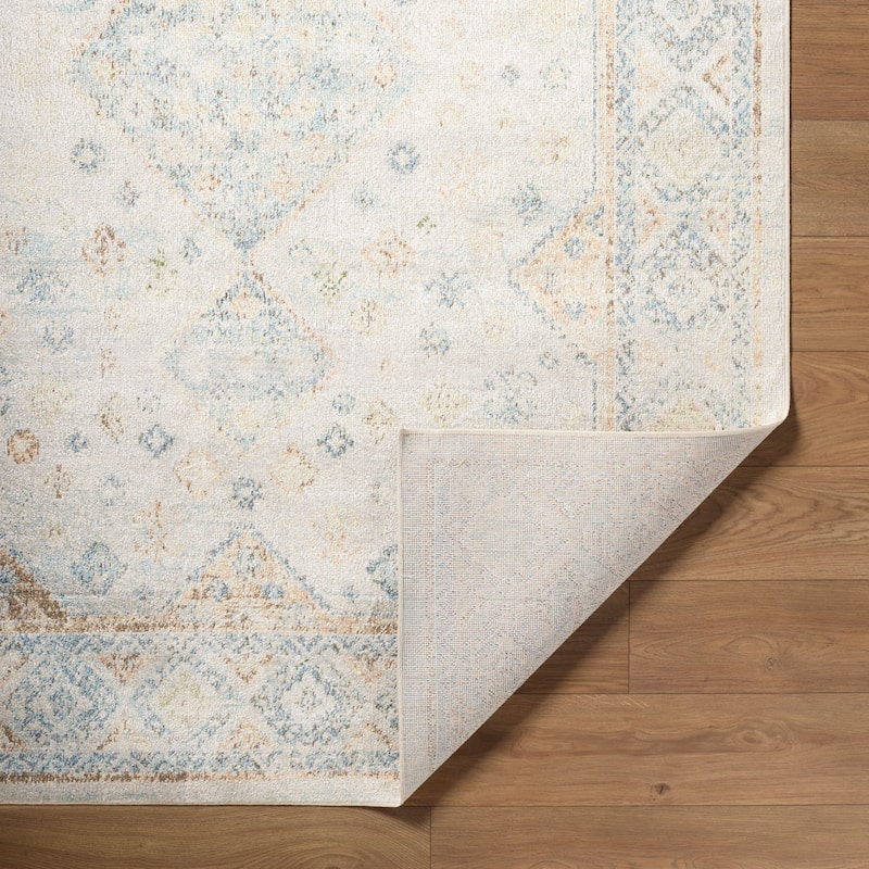 Livabliss Transitional Lillian Medallion Washable Area Rug