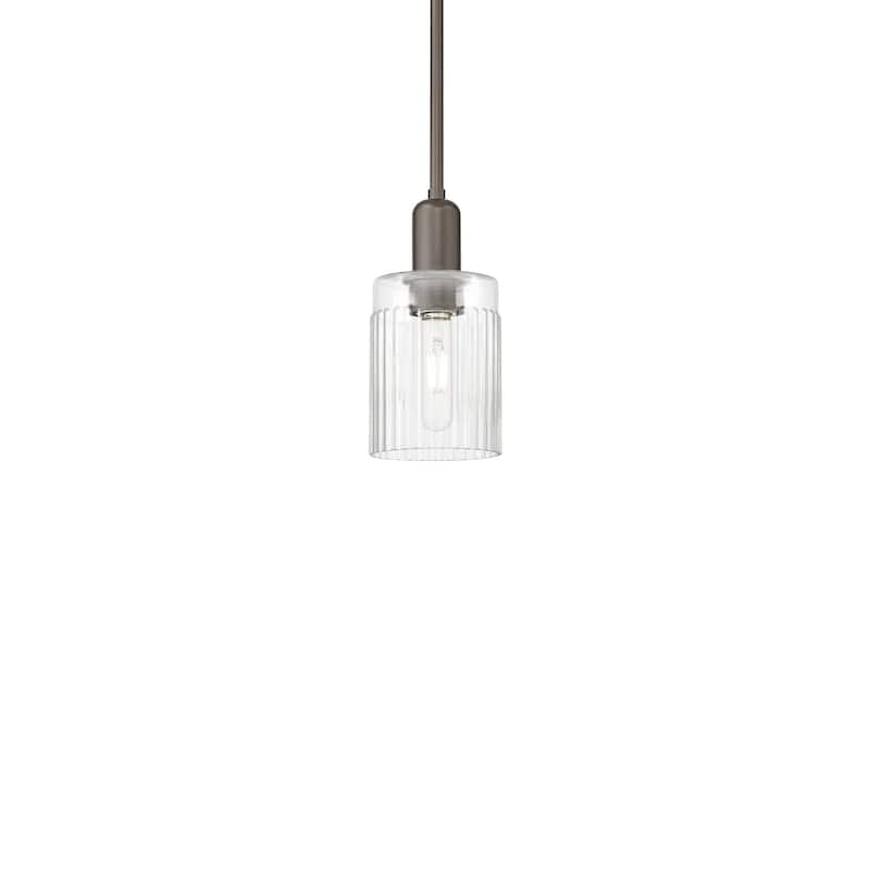 Innovations Lighting 716-1S-10-5 Hadley Pendant Hadley 5" Wide Mini - Oil Rubbed Bronze / Clear