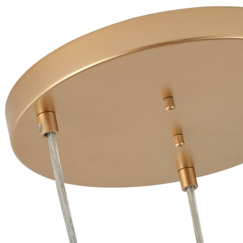 Modern 3-Light Pendant Chandelier with Frosted White Glass Shades