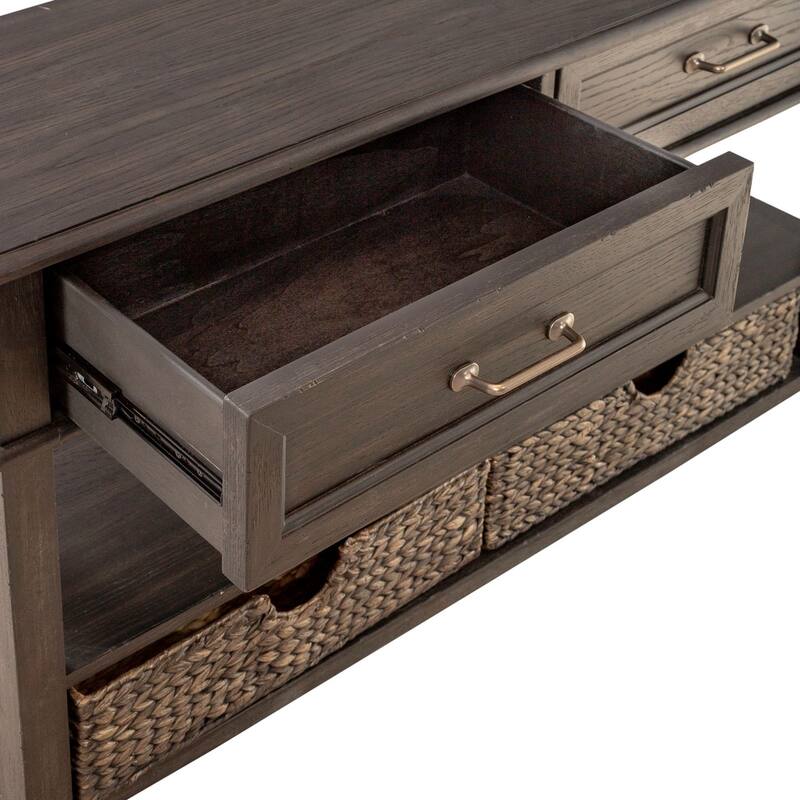 Mill Creek Peppercorn 2 Drawer Sofa Table