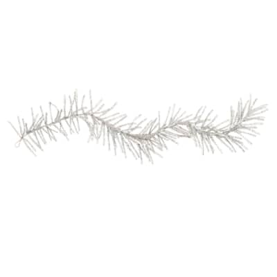 Tinsel Pine Garland 5'L