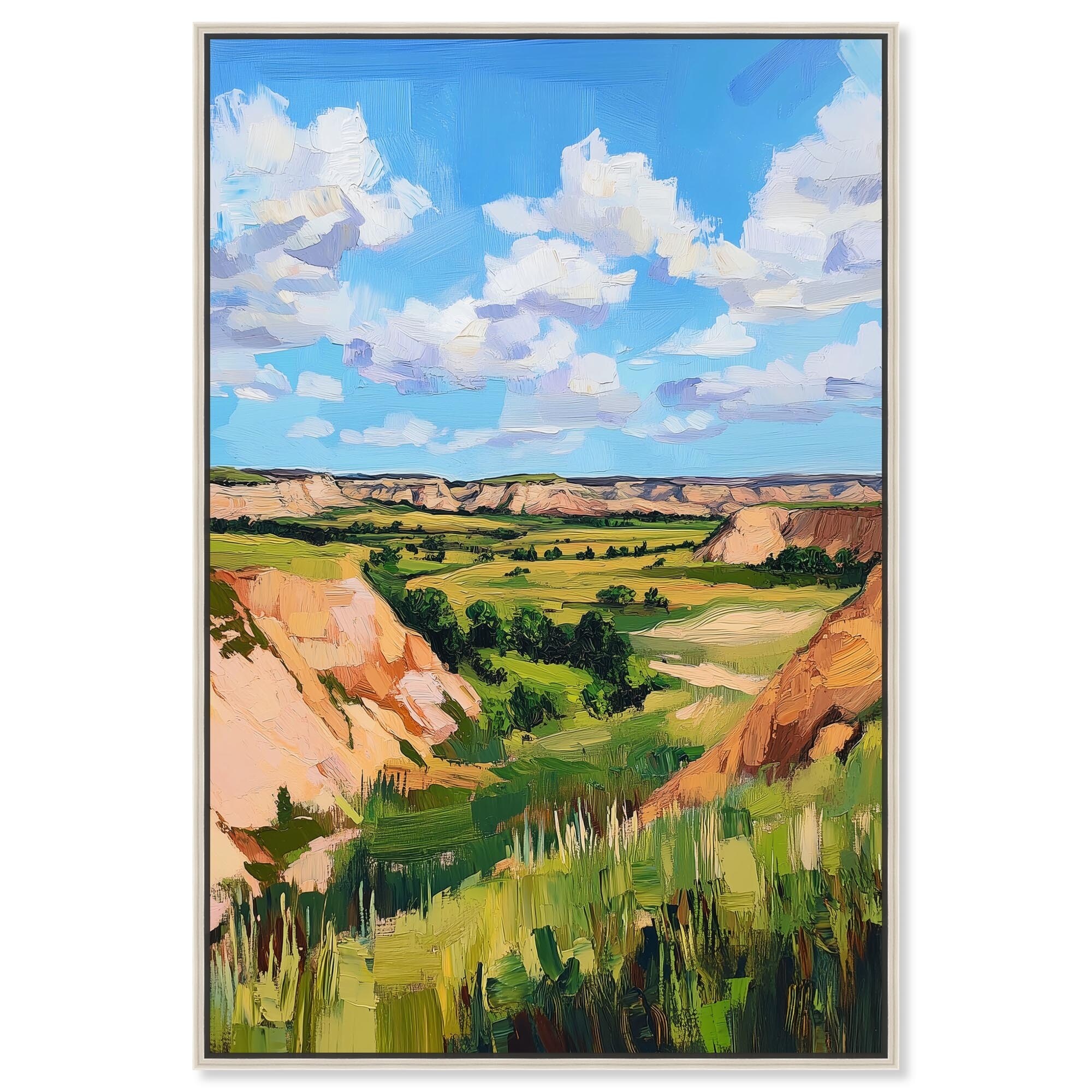 Rolling Hills and Sky I Canvas by Art Remedy