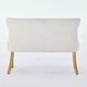 preview thumbnail 26 of 35, Kitchen Loveseat Dining Bench with Gold-Plated Steel Legs & Handmade Button Tufted