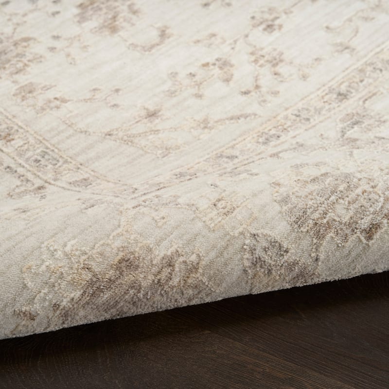 Nourison Shadows Indoor only Cream / Ivory Persian Area Rug