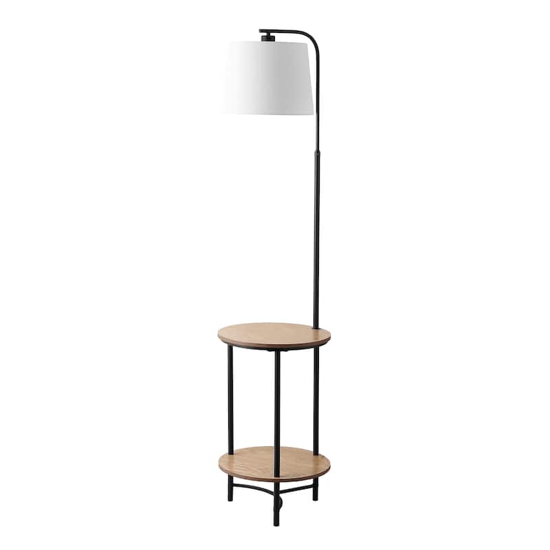 SAFAVIEH Lighting Henley 63-inch LED 2-shelf Floor Lamp - 15" W x 15" L x 63" H