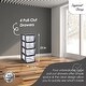 preview thumbnail 7 of 5, Juggernaut Storage Clear Plastic 4 Drawer Home Storage Tower with Black Frame - 9