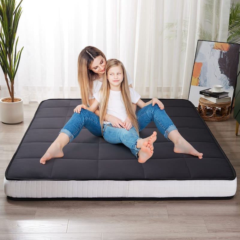 6-IN Thick Floor Futon Mattress,Topper Mattress Pad