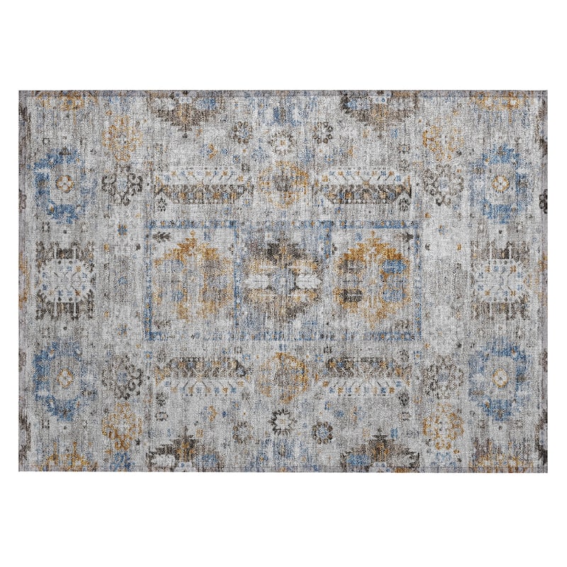 Machine Washable Indoor/Outdoor Global Inspirations Chantille Rug