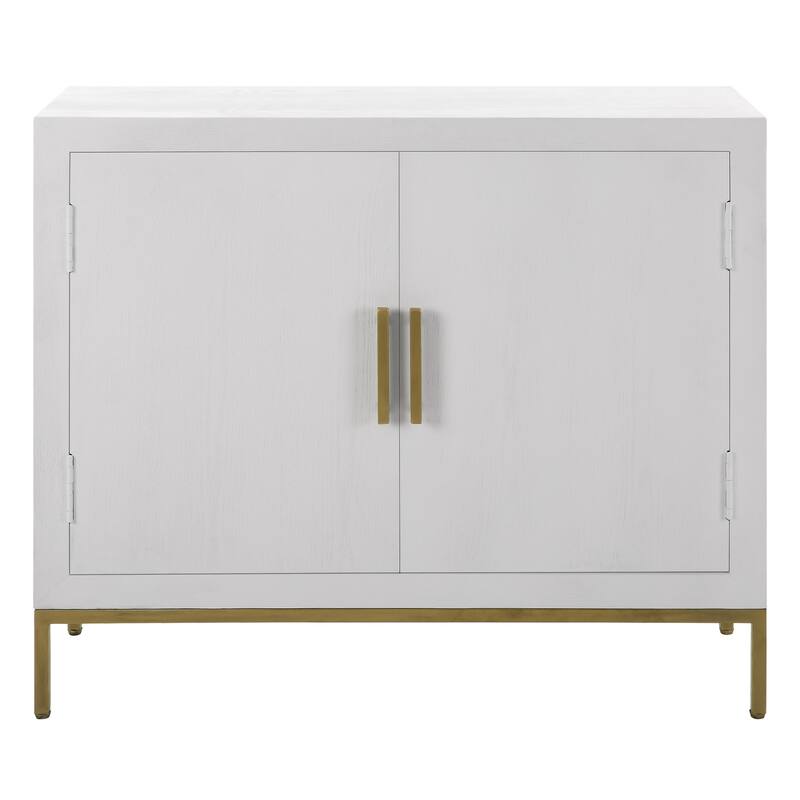 Rectangular Front Range Double Door Storage Cabinet - 40.25" - White