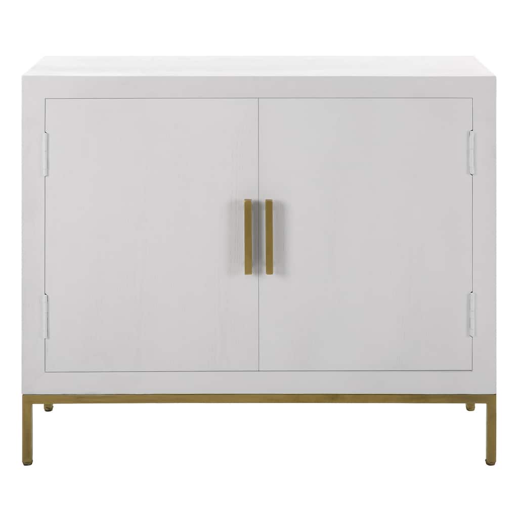 Rectangular Front Range Double Door Storage Cabinet - 40.25" - White