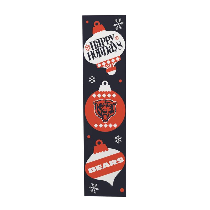 47" Double Sided Seasonal Porch Leaner, Chicago Bears - 47" x 11.25"