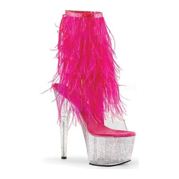hot pink fringe booties