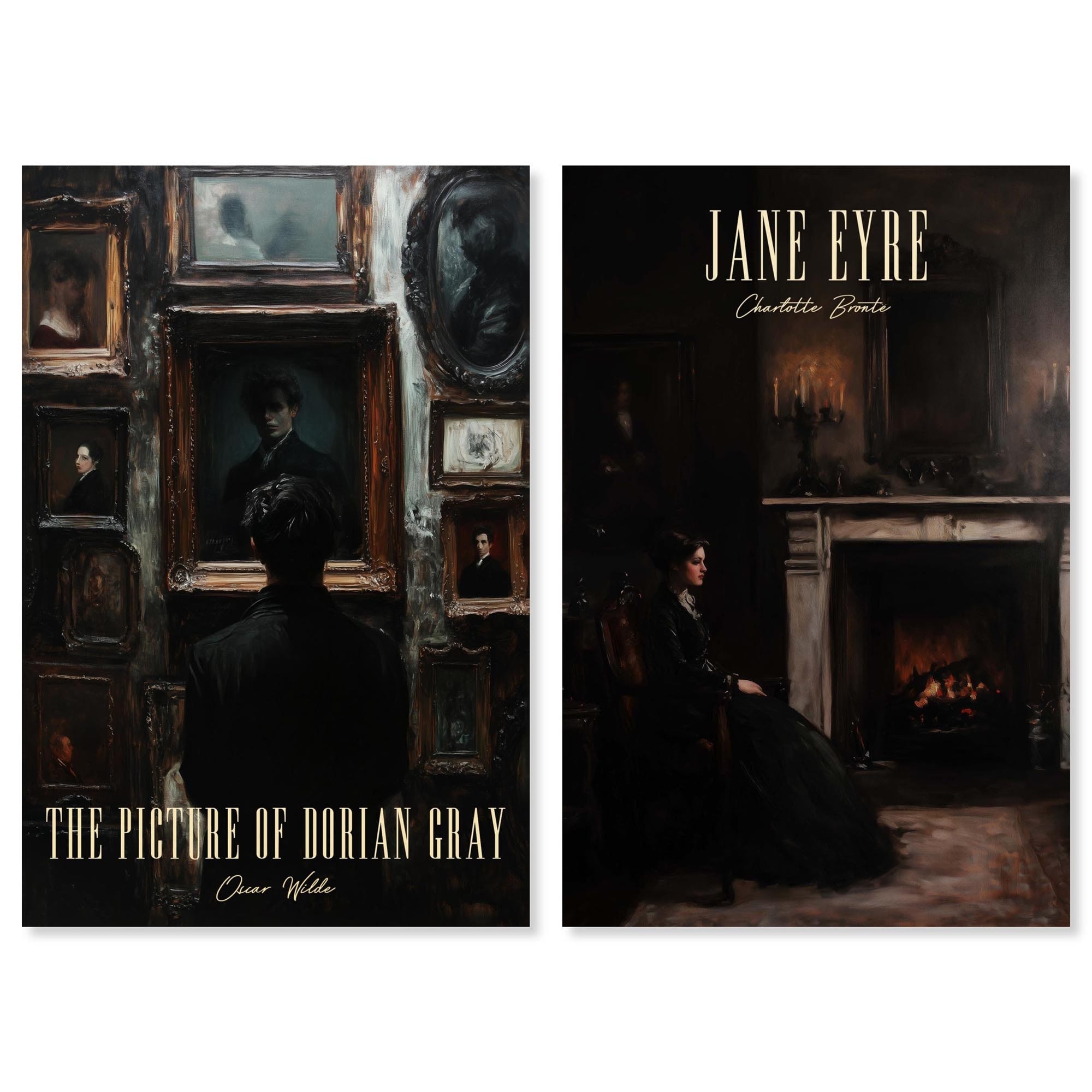 Literary Echoes Floral Art Set Canvas Print by Art Remedy