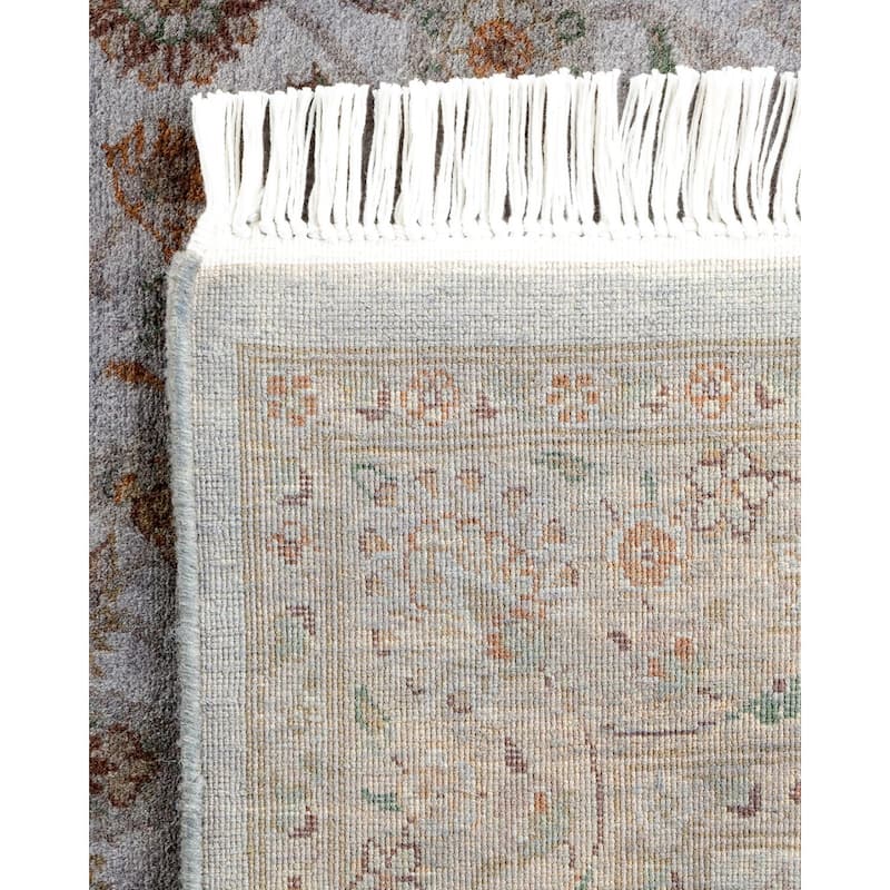 Overton Hand Knotted Wool Vintage Inspired Modern Contemporary Overdyed Gray Area Rug - 3' 2" x 5' 2"