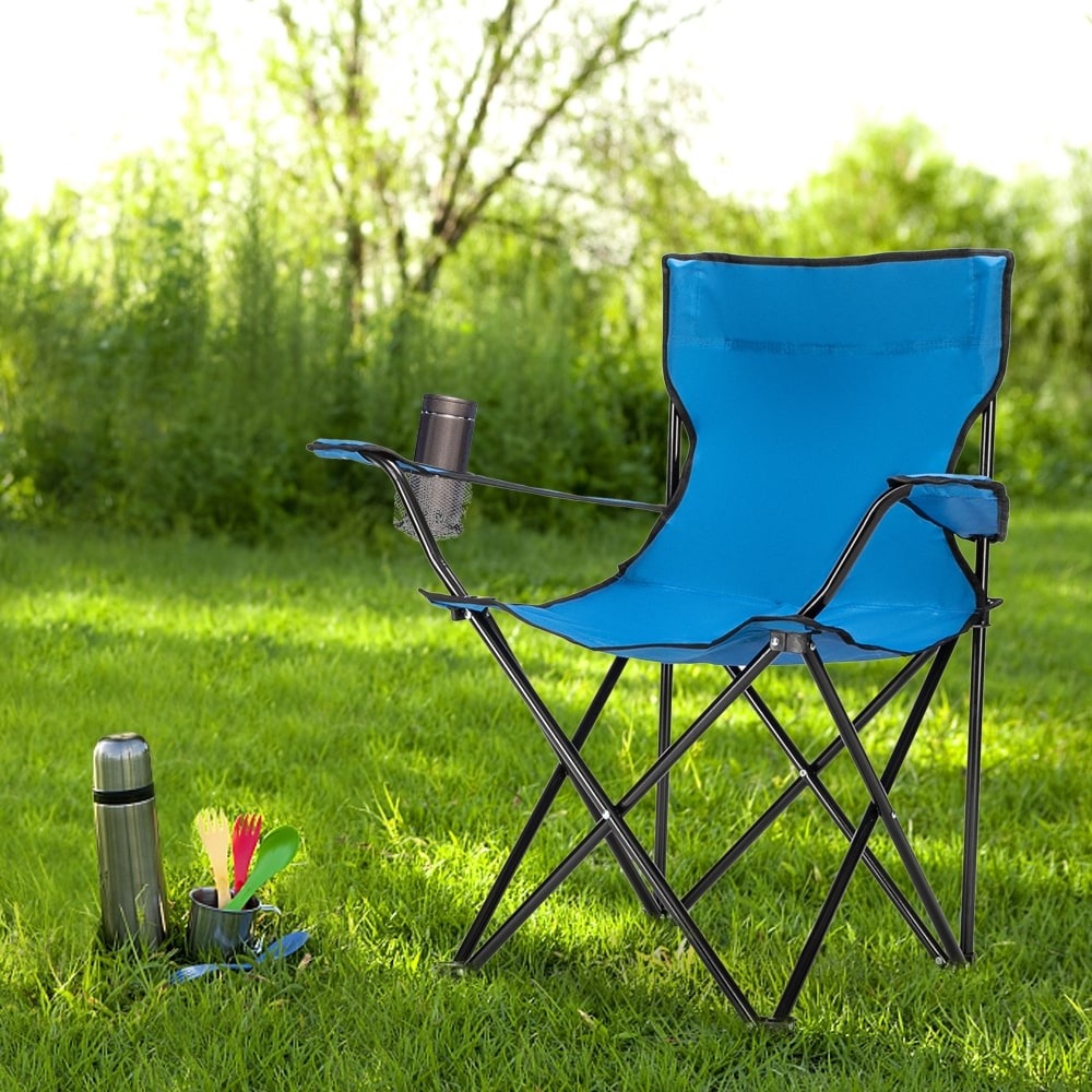 31 Outdoor Camping Chair Fishing Chair Blue/Red
