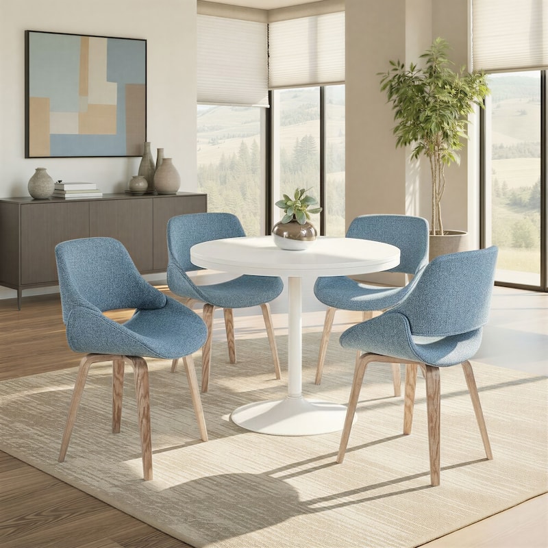 Carson Carrington Svellingen Dining Chair with Bent Wood Legs (Set of 2)