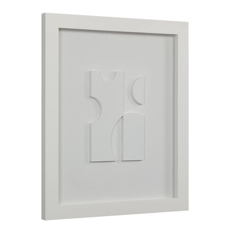 Renwil Ispra 19" Wide Wall Decor, Matte White