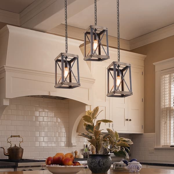 The Gray Barn Greene Country 1-light Wood Cage Island Pendant ...