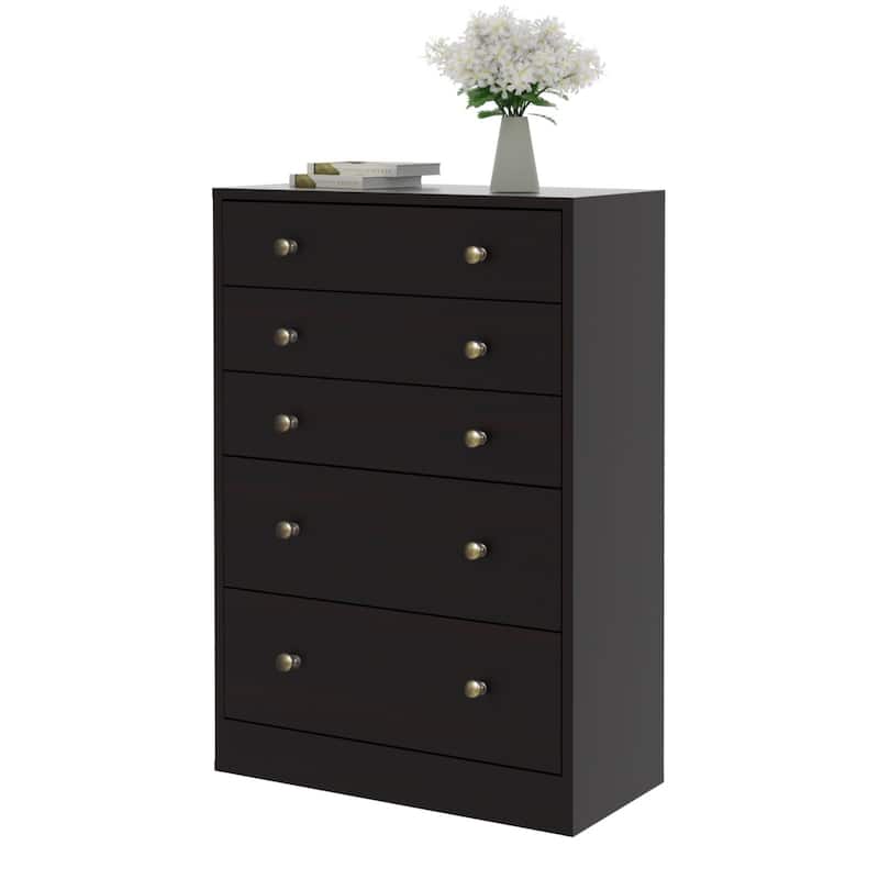 VEIKOUS 31.5''W 5-Drawer Chest of Dresser Storage Clothes Organizer for Bedroom