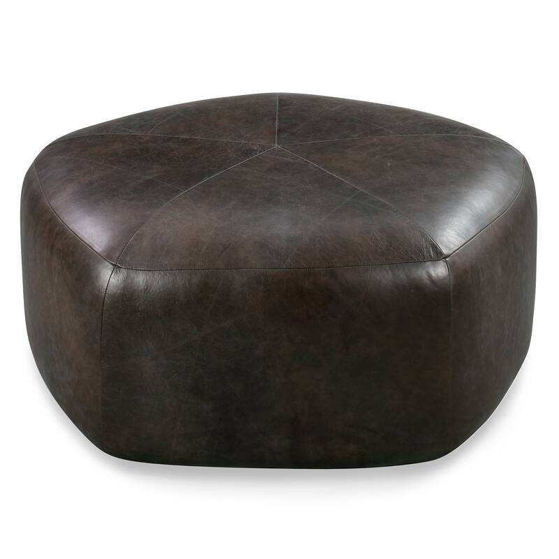 Poly & Bark Porto Ottoman - Full Grain Genuine Italian Leather